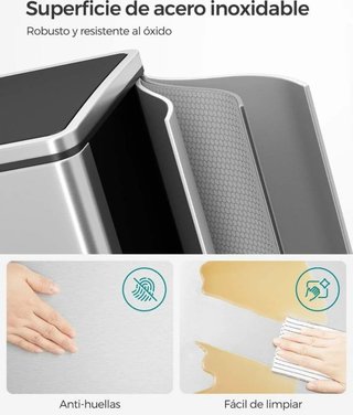 Basurero Papelera Cubo de Basura SONGMICS LTB60NL