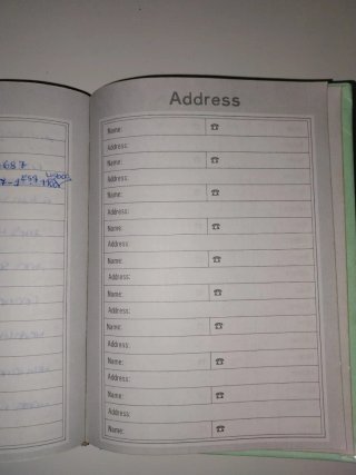 Caderno Diário Perfumado Antigo
