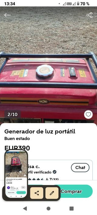 Generador de luz portátil 7.0HP