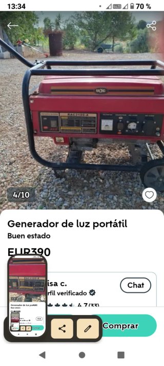 Generador de luz portátil 7.0HP