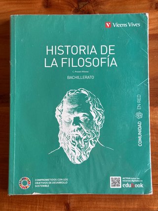 Libro Historia de la filosofía, 2 Bachillerato
