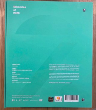BTS Memories 2020 DVD