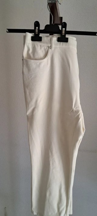 Pantalón Capri Elástico Talla 50 Miss Lady Blanco