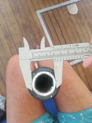 Tangones de pesca de acero inoxidable para barco .