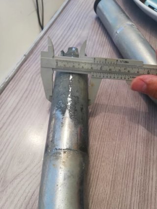 Tangones de pesca de acero inoxidable para barco .