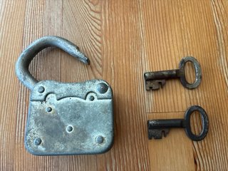 Candado Antiguo ABUS No 90 con 2 Llaves