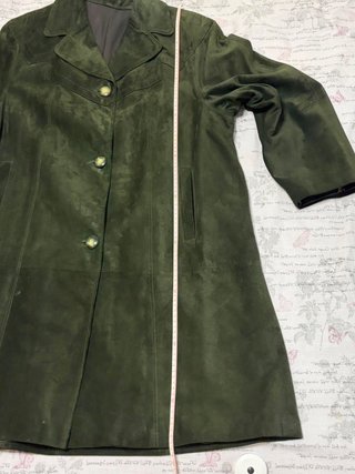 Abrigo ante verde señora