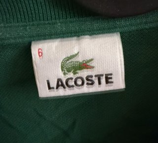 Polo Lacoste Verde Talla L