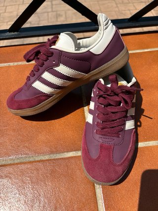 Zapatillas Adidas Samba Morado Blanco
