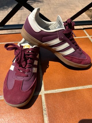 Zapatillas Adidas Samba Morado Blanco