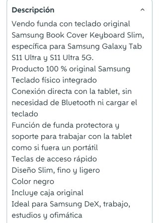 Funda Teclado Samsung Galaxy Tab S11 Ultra y 5g