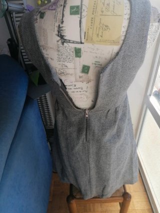 Vestido H&M Gris Talla 34