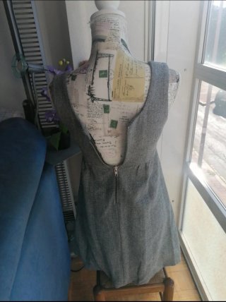 Vestido H&M Gris Talla 34