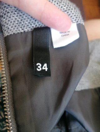Vestido H&M Gris Talla 34