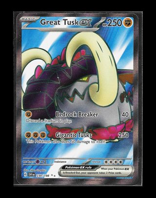 Carta Pokémon TCG "Great Tusk Full Art 230" SVI En