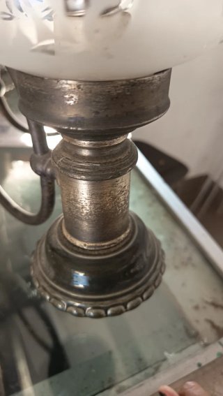 Lote 4 Lámparas Vintage Cristal