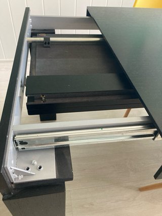 Mesa comedor extensible negra