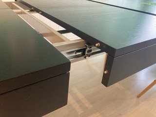 Mesa comedor extensible negra