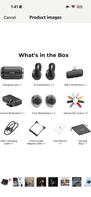 SMALLRIG S70 Wireless Microphone Kit with Cases (2