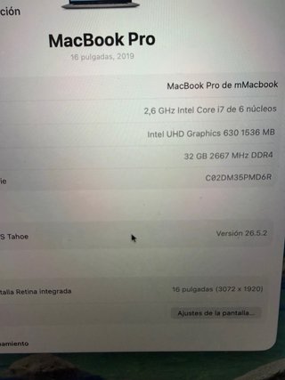 MacBook Pro 16 2019 Touch Bar