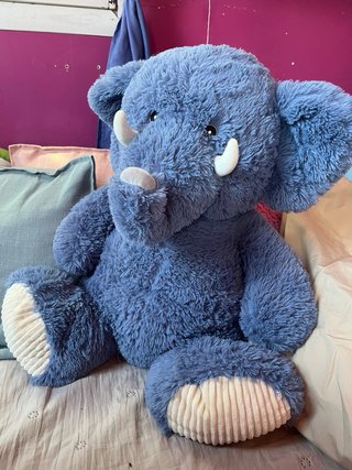 Peluche Elefante Grande Azul