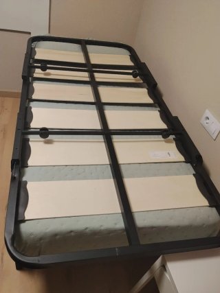 Somier metálico + colchón 90cm