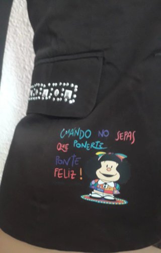 Americana Mafalda Marrón Multicolor