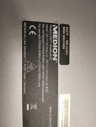 Portátil MEDION Akoya E4271 Convertible 14 4/64GB