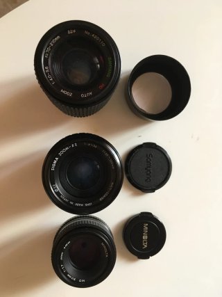 Lentes Canon, Minolta, Samyang, Sigma