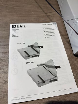 Cizalla IDEAL 1135 - Cortador de papel profesional