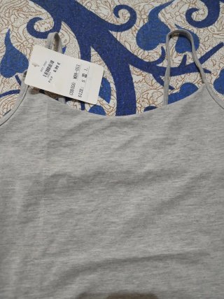 Camiseta tirantes gris talla S