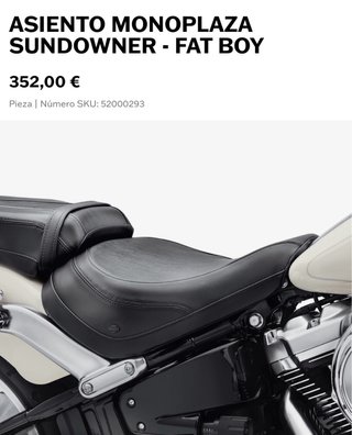 Asiento Harley Davidson Sundowner Original