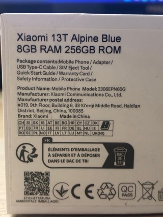 Xiaomi 13T Azul 256GB 5G