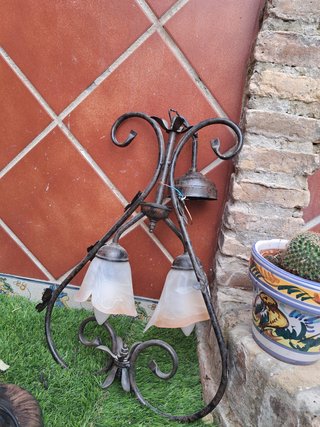Lámparas rústicas hierro forjado