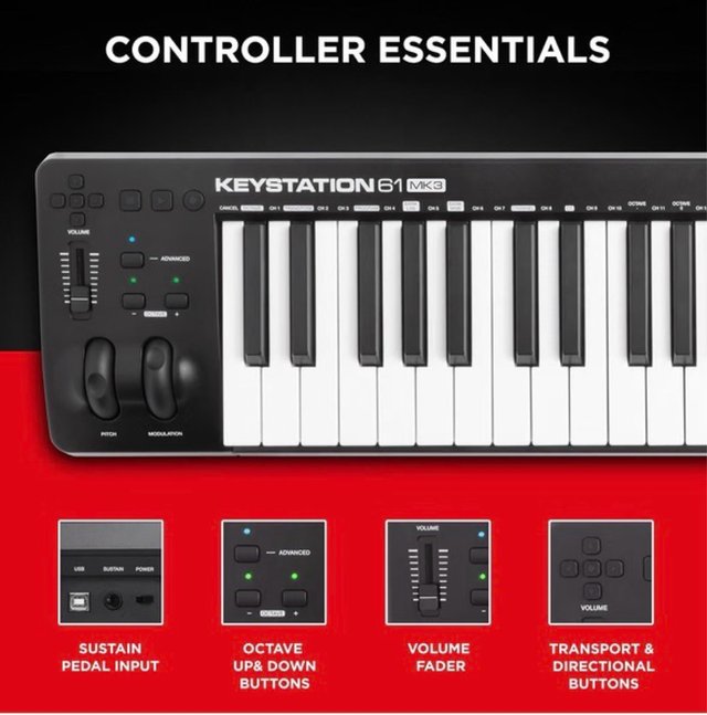 M-AUDIO Keystation 61 MK3 Controlador USB MIDI