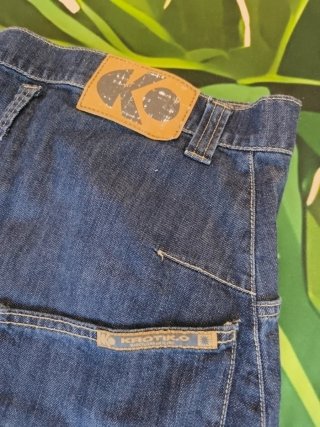 Pantalón corto tejano "cagao" (tiro largo)