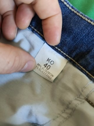 Pantalón corto tejano "cagao" (tiro largo)