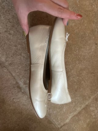 Bailarinas blancas con lazo  TALLA 33