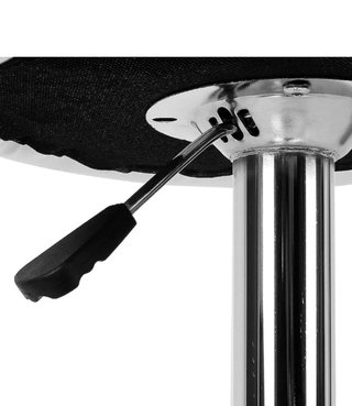 Juego 2 Taburetes Bar con Respaldo Negro/Blanco