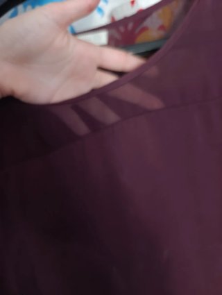Blusa vino tinto manga 3/4