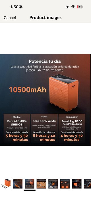 SMALLRIG Compatible with NP-F970 10500mAh Replacem