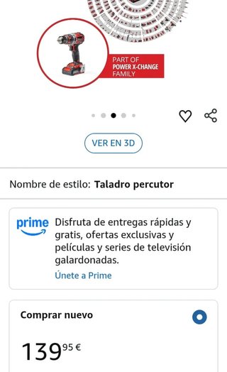 Einhell Taladro percutor atornillador inalámbrico