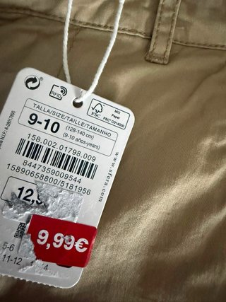Pantalones cortos beige Sphera nuevos de niño