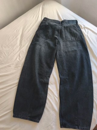 Pantalones Baggy Denimman Gris Talla M