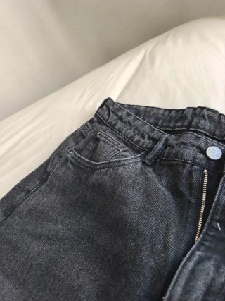 Pantalones Baggy Denimman Gris Talla M