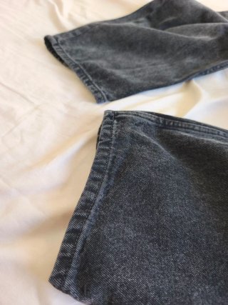 Pantalones Baggy Denimman Gris Talla M