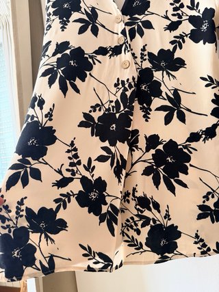 Vestido corto estampado floral