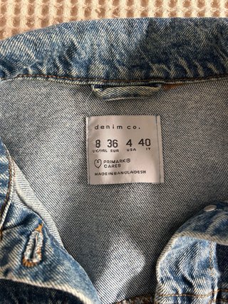 Chaqueta tejana mujer Primark Talla 36
