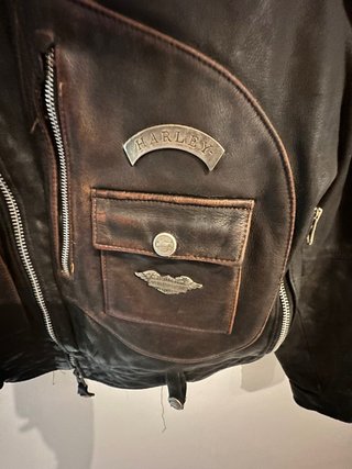 Chaqueta Harley Davidson Cuero Talla L Años 80