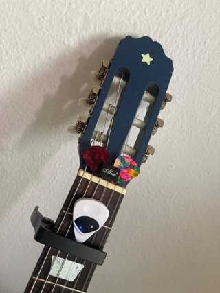 Guitarra Acústica Azul con Estrellas 3/4 Sonidon .